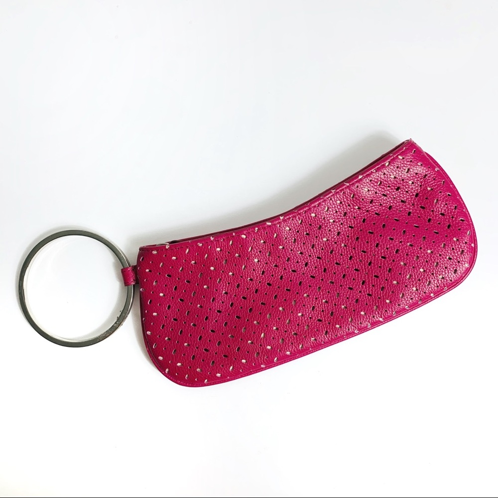 Fossil Purple Lasercut Silver Ring Wristlet